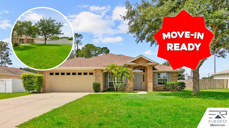 FULLY FENCED 3+DEN/2/2 IN THE HEART OF PALM COAST property image